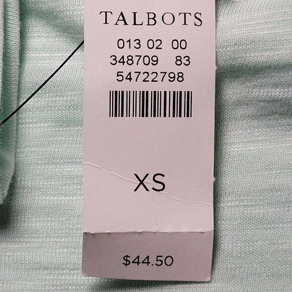 Talbots Green V-Neck T-shirt Sz XS - Picture 7 of 9